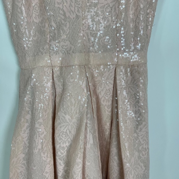 Dress the Population Pink Sequin Dress,‎ XS, V-neck, hidden zipper, NWOT - Picture 8 of 13